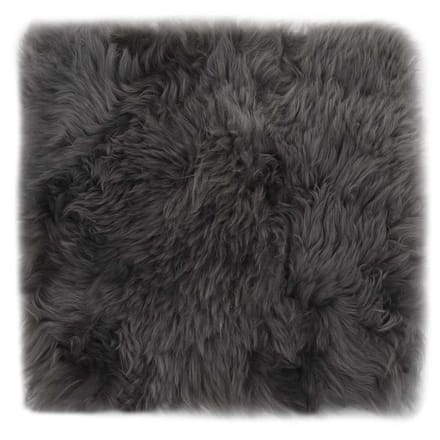 vidaXL - Stoelkussens - 2 - st - 40x40 - cm - echt - schapenvacht - lichtgrijs