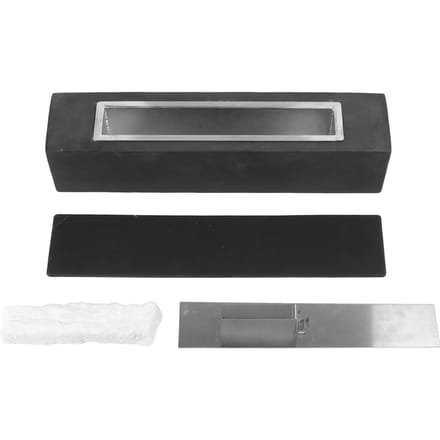 Tafelmodel Vuurkorf Innovatieve Veilige Rechthoekige Draagbare Tafelmodel Vuurkorf voor Verwarming Achtertuin gray