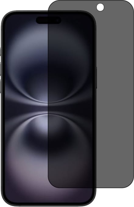 Privacy Screen protector Geschikt voor iPhone 16 Plus - Full screen protector tempered glass van gehard glas