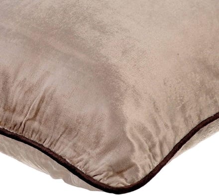 Decoratieve Kussensloop 45x45 cm - Zacht Fluweel - Effen Bruin - Sierkussen