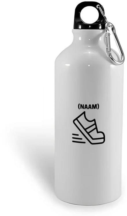 Hacebo® - Hardloop met eigen naam waterfles - Hardlopen - Hardloper - Sport - water fles - 600ML