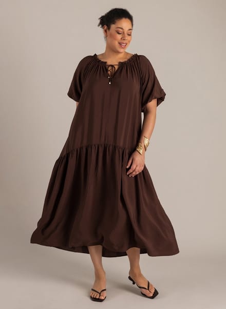 YEST CURVE Naila One pieces - Coffee Brown - maat 2(50)