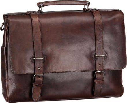 Leonhard Heyden Roma laptoptas 1-vaks 13 inch - Bruin