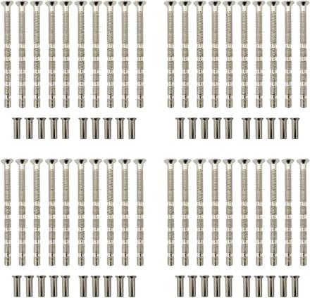 40 Sets M4x60mm Schroeven met Mouwen voor Deurklinken en Meerdere Toepassingen