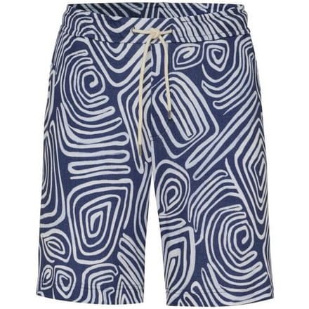 Desoto Bermuda Confused Painting Drawstring Short Blauw-Wit / male