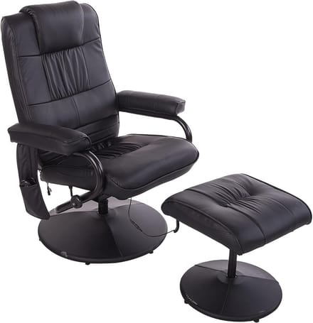Massagestoel met Voetensteun en Draaifunctie - Ontspanning en Comfort