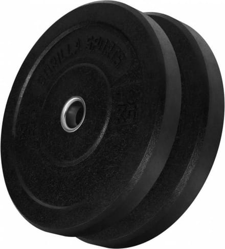 Gorilla Sports Bumper Plate - Halterschijf - 10 kg - Rubber - 50 mm - Set van 2