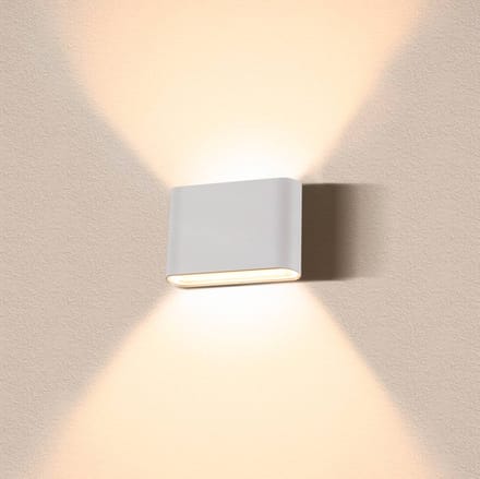 SLV Oval buitenwandlamp up/down CCT 13,5 cm wit