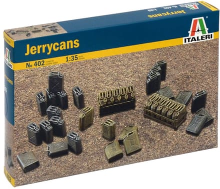 Italeri Modelbouwpakket Diorama - 402 Jerry Cans for Diorama Plastic - 1:35 - Modelbouw