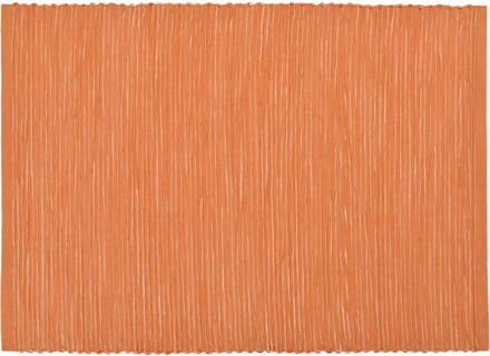 Placemat TWEE stuks - Breeze perzik oranje - 35 x 50 cm - twee placemats katoen