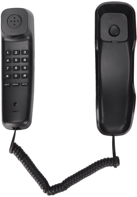 Allecto - Vaste Telefoon - Wandgemonteerd - Nummerherhaling - Zwart