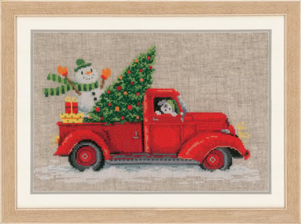 Telpakket kit Kersttruck - Vervaco - PN-0166616