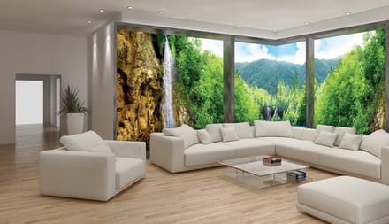 Fotobehang Vlies Natuur | Groen | GROOT 832x254cm