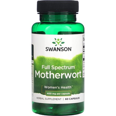 Volledig Spectrum Moederkruid, 400Mg, 60 Capsules