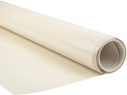 Afdekzeilwinkel - Pvc zeildoek - 650gr Cremewit 9001 Glans - per meter of rol