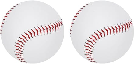 Honkballen Set - Trainingsballen - Slagoefening - Zachte vulling - 63 cm diameter - Wit
