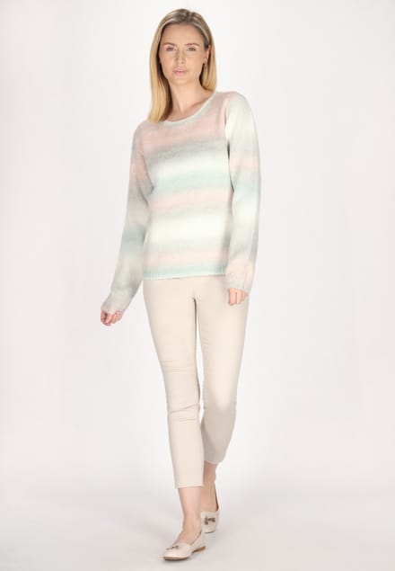 usha Jumper Dames Lichtblauw Veelkleurig
