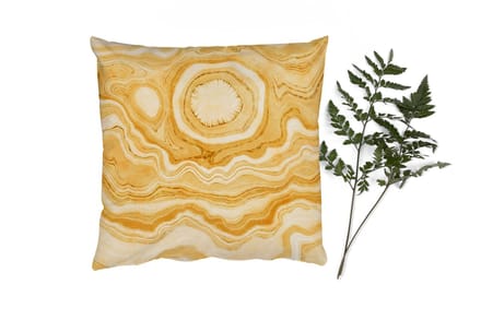 Sierkussens - Kussentjes Woonkamer - 60x60 cm - Agaat - Edelstenen - Gold