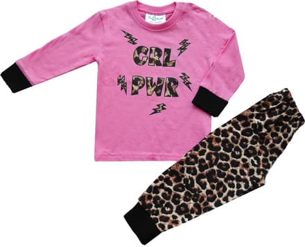 Fun2Wear - Pyjama Girl Power - Roze - Maat 92 -