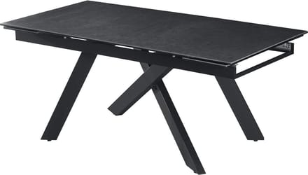 Belfurn - Verlengbare eetkamertafel Mass 180/240 x 90 cm in grijze keramiek
