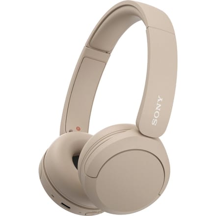 Sony WH-CH520 On Ear headset Bluetooth Stereo Beige Ruisonderdrukking (microfoon) Indicator voor batterijstatus, Headset, Klankregeling,