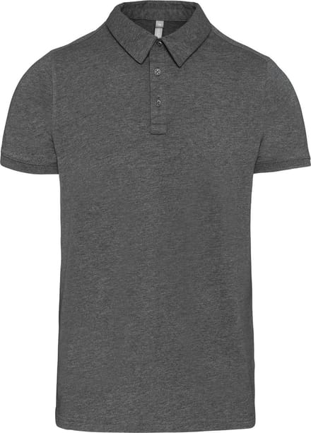 Kariban Herenpolo korte mouwen van jersey K262 - Grey Heather - M