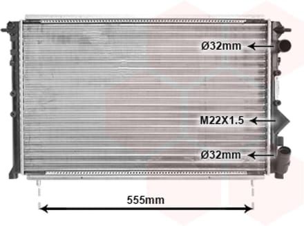Van Wezel - RADIATOR VOOR RENAULT ESPACE 1991-1996 6025101338