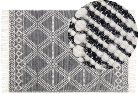 TOPRAKKALE - Modern vloerkleed - Gebroken wit - 160 x 230 cm - Wol