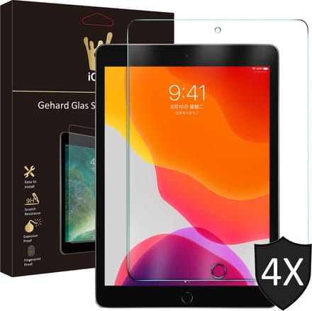 Screenprotector geschikt voor iPad 2021 / 2020 / 2019 10.2 inch - Screen Protector Glas - 4 Stuks
