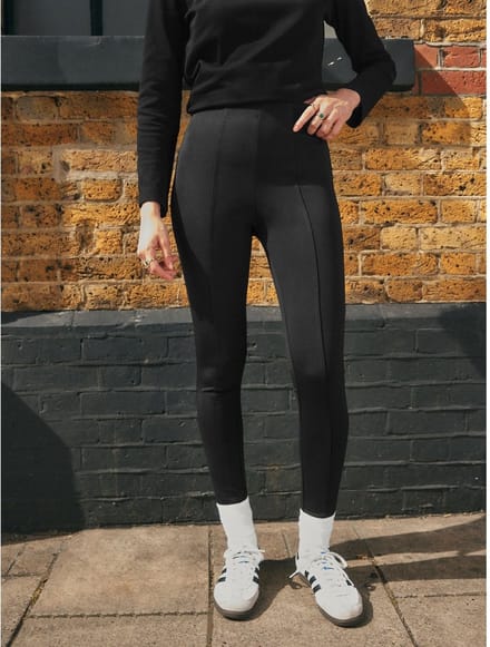 Next - Dames - Legging van ponte-stof - Petite - Zwart