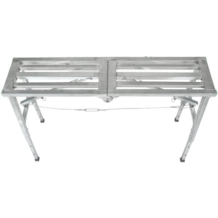 60-90cm Verstelbaar Opvouwbaar Werkplatform Aluminium Verdikt Steiger Gipsplaat Trapbank gray