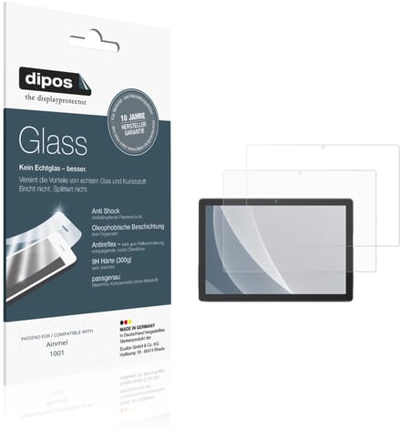 dipos – 2x Matte Pantserfolie geschikt voor Ainmel 1001 | 9H Screenprotector