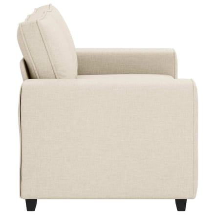 vidaXL - 2-Zits - Sofa - Beige - 160 - cm - Linnenmix - Stoffen