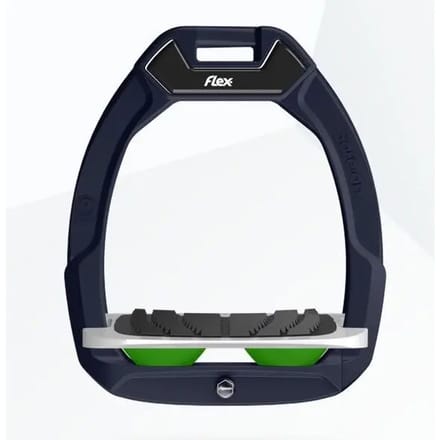 Veiligheidsbeugels voor paardrijden Hellend Grip Groen/Grijs/Groen Flex-On Safe-On
