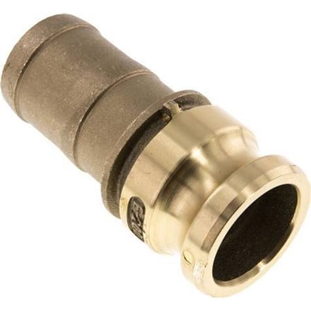 Camlock DN 50 (2'') Koppeling Messing met slangpilaar (50 mm) Type E MIL-C-27487