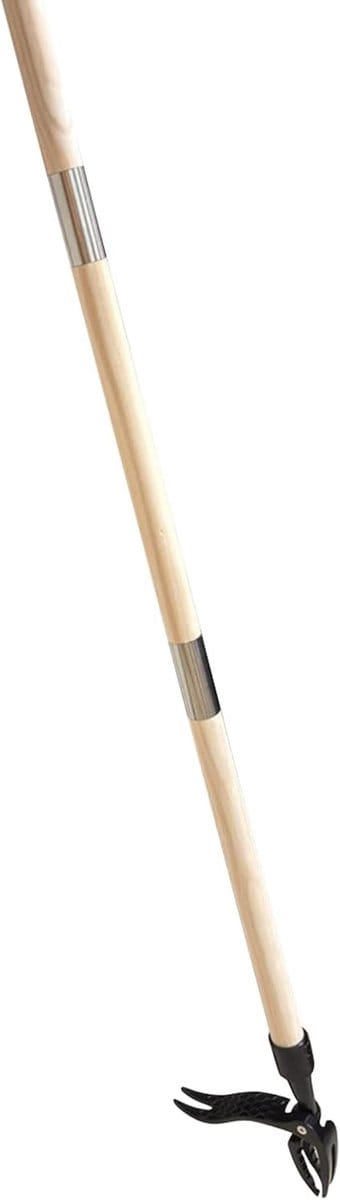 Onkruidsteker Bamboe - Tuinverwijderaar Handig - Onkruid Wieden - Natuurlijk Houten Handvat - 112 cm Lengte - Houtkleur