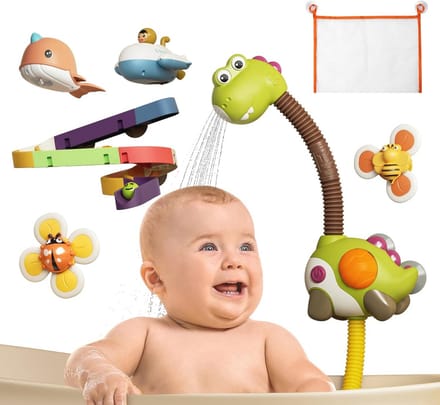 Badspeelgoed Set - Douche Speelgoed - Baby Douchen - Met Opbergzak - 24 x 12 x 33 cm - Multicolor