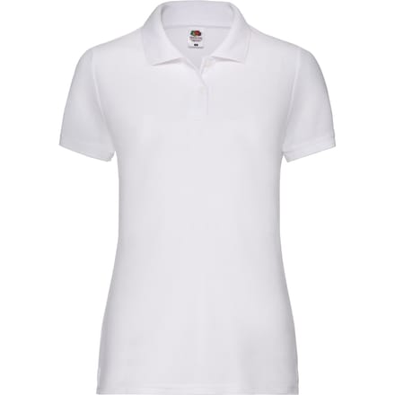 Fruit of the Loom Dames/Dames Lady Fit 65/35 Poloshirt (Wit)