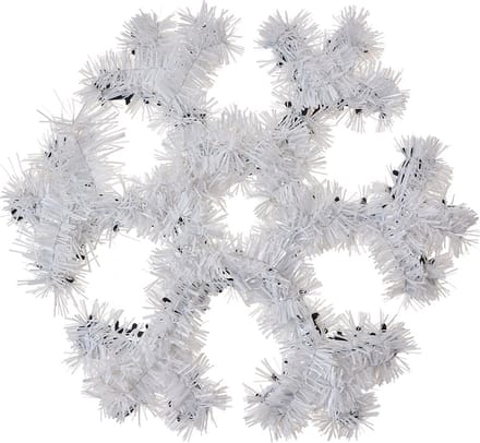 Clayre & Eef Kerstdecoratie Sneeuwvlok 29x29x1 cm Wit Kunststof