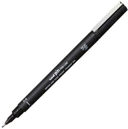 Permanente markeerstift Uni-Ball Zwart 0,6 mm (12 Stuks)