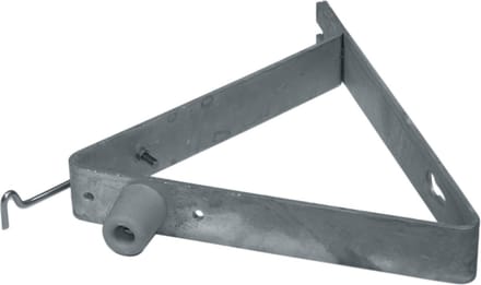 GB deuropvangbeugel 45° - met buffer - 275 x 250 mm - zware uitvoering