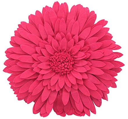 3D Sierkussen met Madeliefjesbloem - Fuchsia 45,7 cm