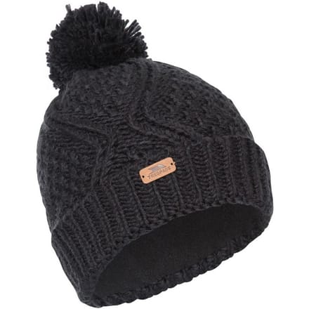 Trespass Vrouwen/dames Zyra gebreide Beanie (Zwart)