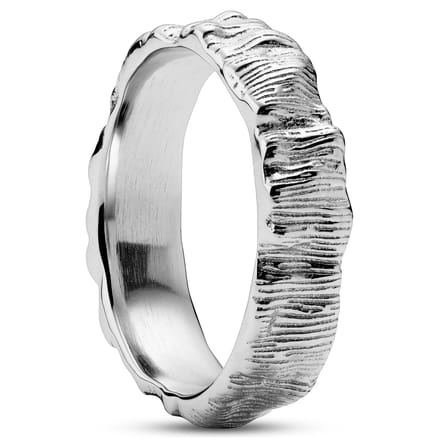 Rustic | Eenvoudige rustieke ring van 925 sterling zilver