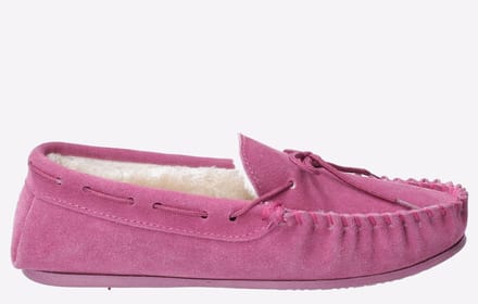 Hush Puppies Allie Suède Damesroze Pantoffels