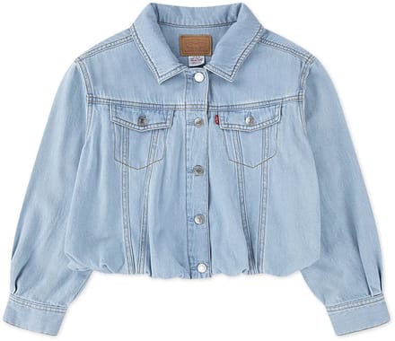 Levi´s ® Kids Bubble Trucker Jas Blauw 8 Years Meisje