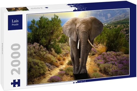 Legpuzzel Olifant - Puzzel Dieren - Ontspanning Thuis - Groot Formaat - 90x60cm