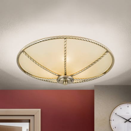 ORION Crèmekleurige plafondlamp Galina, 42 cm