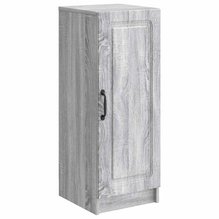vidaXL - Dressoir - Grijs - sonoma - 33 - x - 34,5 - x - 87 - cm - Bewerkt - hout