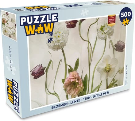 Puzzel Bloemen - Lente - Tuin - Stilleven - Legpuzzel - Puzzel 500 stukjes